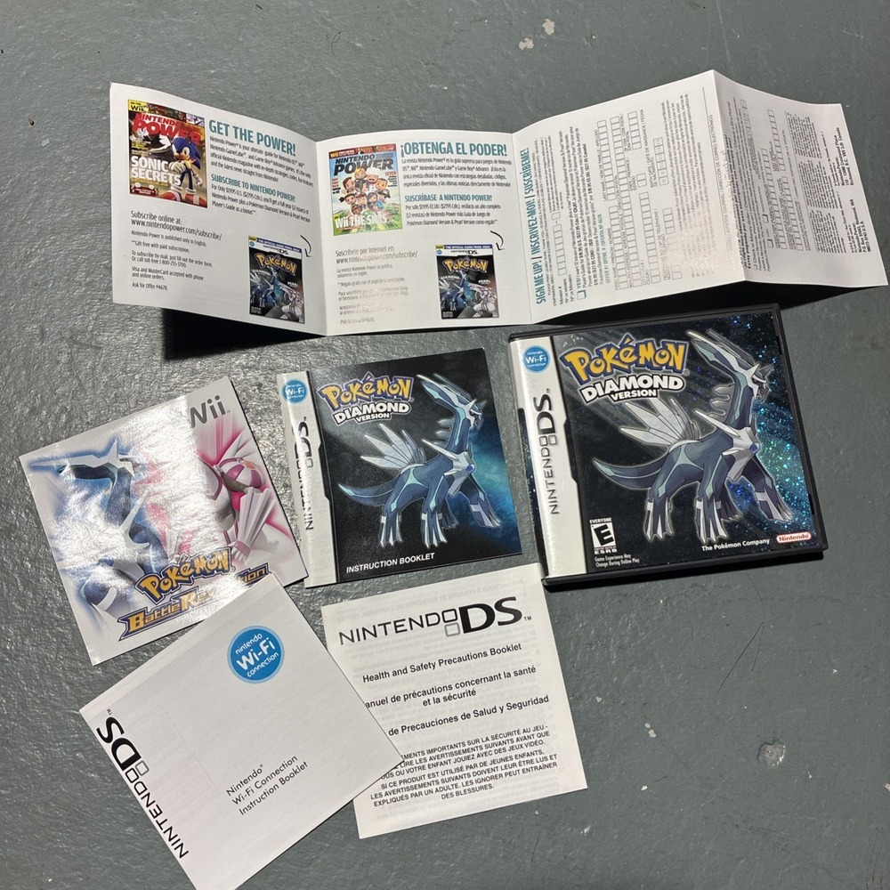 Pokémon Diamond Version (Nintendo DS) - Complete In Box (CIB) - UNTESTED ! Read!